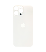 Tapas Traseras para iPhone 13 Pro Max Blanco (Silver) (Con pega) (Big Hole)