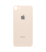 Tapas Traseras para iPhone 8 Dorado (Gold) (Con pega) (Big Hole)