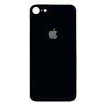 Tapas Traseras para iPhone 8 Negro (Black) (Con pega) (Big Hole)