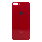 Tapas Traseras para iPhone 8 Plus Rojo (Red) (Con pega) (Big Hole)