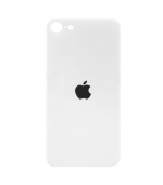 Tapas Traseras para iPhone SE 2020 / SE 2022 Blanco (Silver) (Con Pega) (Big Hole)