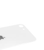 Tapas Traseras para iPhone SE 2020 / SE 2022 Blanco (Silver) (Con Pega) (Big Hole) - Imagen 4
