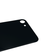 Tapas Traseras para iPhone SE 2020 / SE 2022 Negro (Black) (Con Pega) (Big Hole) - Imagen 3