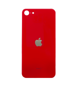 Tapas Traseras para iPhone SE 2020 / SE 2022 Rojo (Red) (Con pega) (Big Hole)