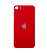 Tapas Traseras para iPhone SE 2020 / SE 2022 Rojo (Red) (Sin Pega) (Big Hole)