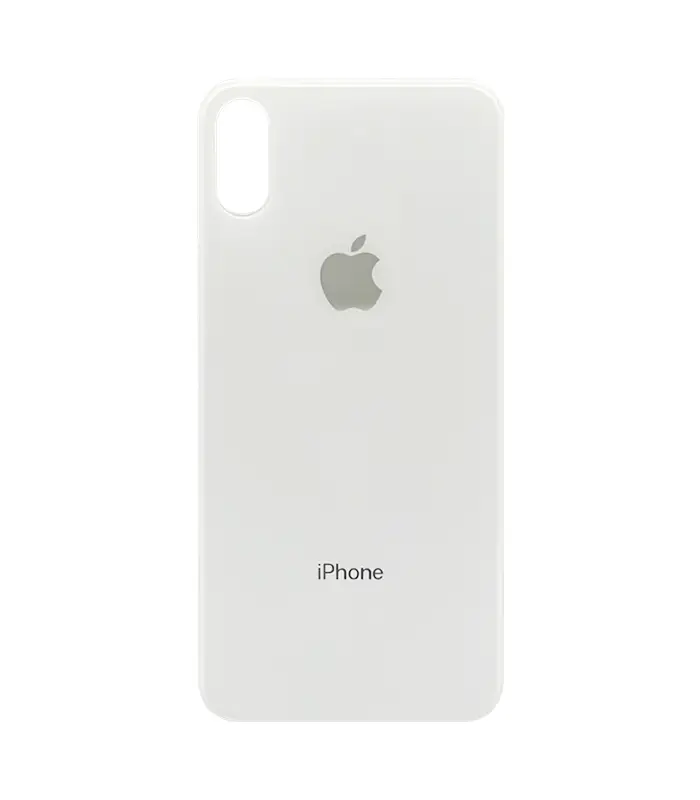 Tapas Traseras para iPhone X Blanco (Silver) (Con pega) 0 Tapas Traseras para iPhone X Blanco (Silver) (Con pega) (Big Hole) - Imagen 1