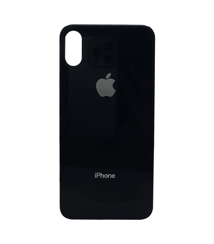 Tapas Traseras para iPhone X Negro (Space Gray) (Con pega) 0 Tapas Traseras para iPhone X Negro (Space Gray) (Con pega) (Big Hole) - Imagen 1