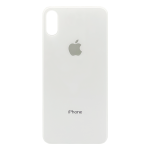Tapas Traseras para iPhone XS Blanco (Silver) (Sin pega) (Big Hole)
