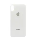 Tapas Traseras para iPhone XS Blanco (Silver) (Con pega) (Big Hole)
