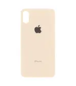 Tapas Traseras para iPhone XS Dorado (Gold) (Con pega) (Big Hole)