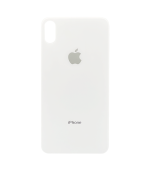 Tapas Traseras para iPhone XS Max Blanco (Silver) (Con pega) (Big Hole)