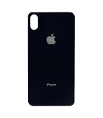 Tapas Traseras para iPhone XS Max Negro (Space Gray) (Con pega) (Big Hole)