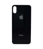Tapas Traseras para iPhone XS Negro (Space Gray) (Con pega) (Big Hole)