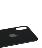 Tapas Traseras para iPhone XS Negro (Space Gray) (Con pega) (Big Hole) - Imagen 4