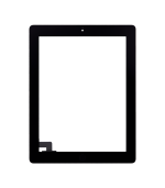 Mica Tactil (con Boton) para iPad 2 (Aftermarket: AM Plus) (Negro) - Imagen 3