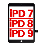 Mica Tactil para iPad 7 (2019) / iPad 8 (2020) / iPad 9 (2021) (Aftermarket: AM Plus) (Negro)