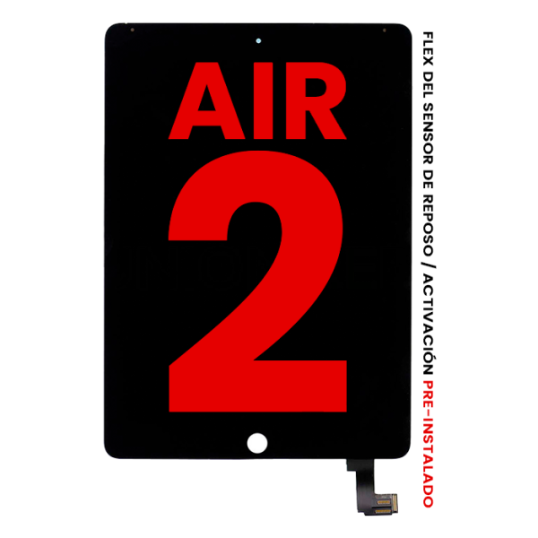 Mica Tactil LCD para IPad Air 2 (Aftermarket: AM Plus) (Negro)