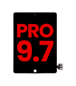 Mica Tactil para iPad Pro 9.7" (Aftermarket: AM Plus) (Negro)