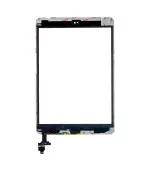 Mica Tactil (con Chip IC y Boton) para iPad Mini 1 / iPad Mini 2 (Aftermarket: AM Plus) (Negro) - Imagen 2