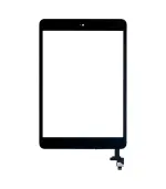 Mica Tactil (con Chip IC y Boton) para iPad Mini 1 / iPad Mini 2 (Aftermarket: AM Plus) (Negro) - Imagen 3
