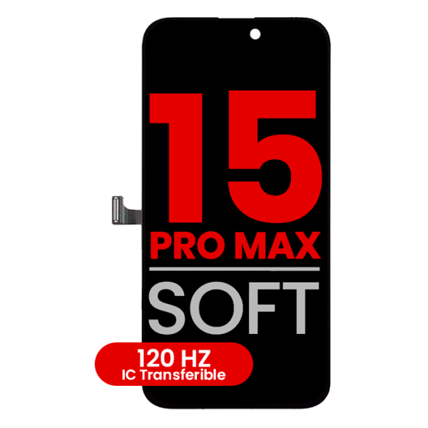 Pantalla OLED para iPhone 15 Pro Max (Aftermarket Pro: X07 Soft) (120 Hz)