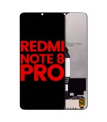 Pantalla LCD (Sin Marco) para Xiaomi Redmi Note 8 Pro (Aftermarket: AM Plus) (Negro)