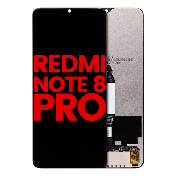 Pantalla LCD (Sin Marco) para Xiaomi Redmi Note 8 Pro (Aftermarket: AM Plus) (Negro)