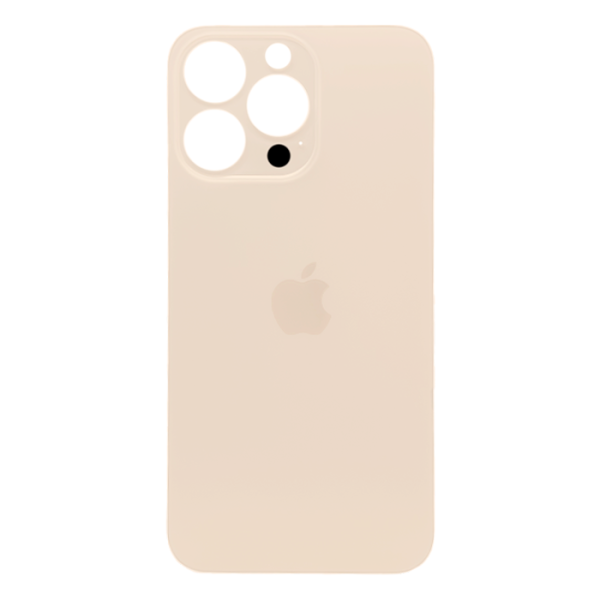 Tapas Traseras para iPhone 13 Pro Dorado (Gold) (Con pega) (Big Hole)