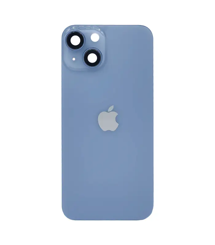 tapa trasera azul con marco iphone 14 0 Tapa Trasera para iPhone 14 Azul (Con marco y Bisel) - Imagen 1