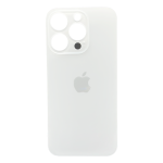 Tapa Trasera para iPhone 14 Pro Blanco (Silver) (Con pega) (Big Hole)