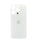 Tapa Trasera para iPhone 14 Pro Blanco (Silver) (Con pega) (Big Hole)