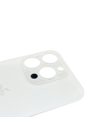 Tapa Trasera para iPhone 14 Pro Blanco (Silver) (Con pega) (Big Hole) - Imagen 3