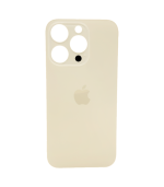 Tapa Trasera para iPhone 14 Pro Dorado (Sin pega) (Big Hole)