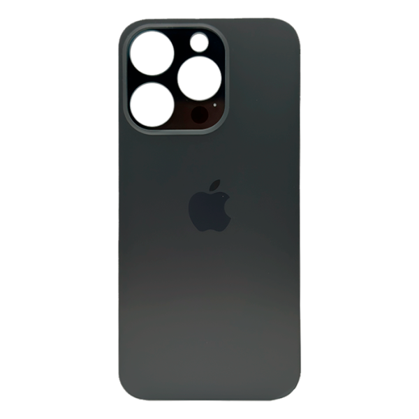 Tapa Trasera para iPhone 14 Pro Negro (Big Hole) (sin pega)