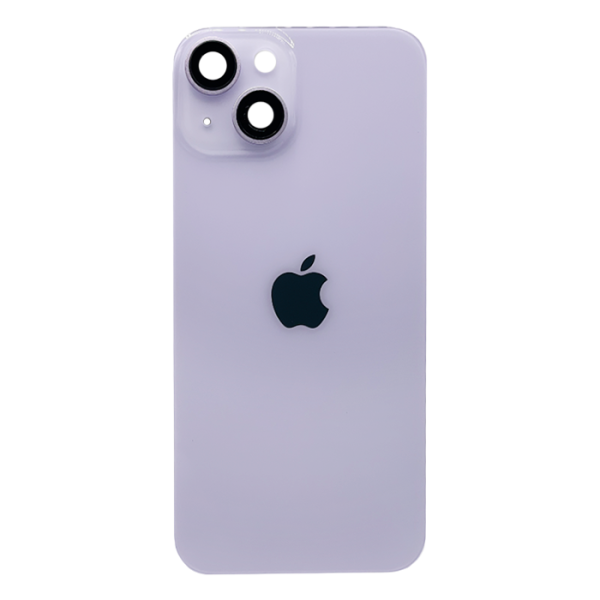 Tapa Trasera para iPhone 14 Morado (Con marco y Bisel)