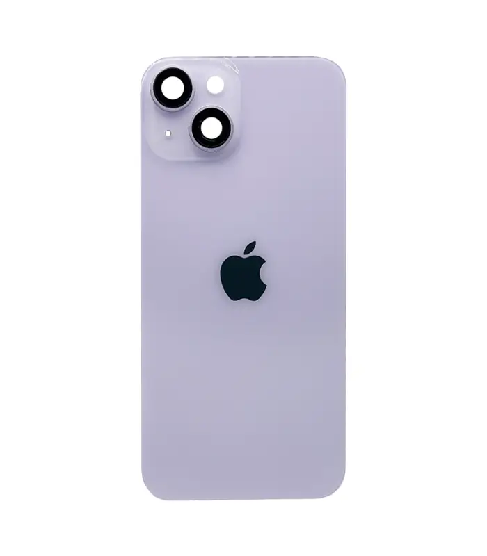 tapa trasera morada con marco iphone 14 0 Tapa Trasera para iPhone 14 Morado (Con marco y Bisel) - Imagen 1