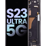 Pantalla OLED para Samsung Galaxy S23 Ultra 5G con marco (Original) (Negro) (Phantom Black)