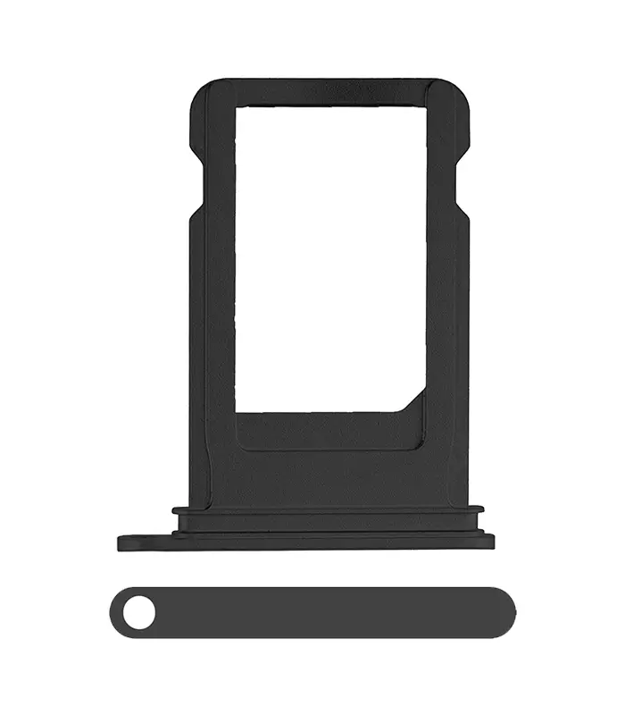 Bandeja Single SIM para iPhone 7 (Negro) 0 Bandeja Single SIM para iPhone 7 (Negro mate) - Imagen 1