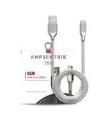 Cable USB (tipo A) a USB tipo C de un metro (AmpSentrix) (Infinity) (Gris)