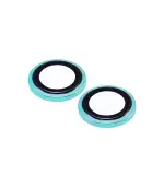 (Verde Azulado)-(Clear) iPhone 16 / 16 Plus-Protector de Lente de Camara - Imagen 2