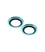 (Verde Azulado)-(Clear) iPhone 16 / 16 Plus-Protector de Lente de Camara - Imagen 4