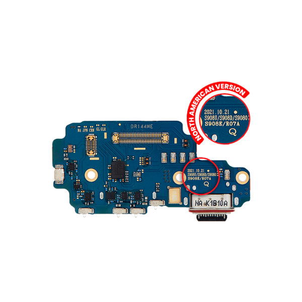 Puerto de Carga con Lector de SIM para Samsung Galaxy S22 Ultra 5G (Premium)