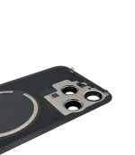 Tapa Trasera para iPhone 15 Pro Max Gris con marco (Titanio natural) (Con pega) - Imagen 3