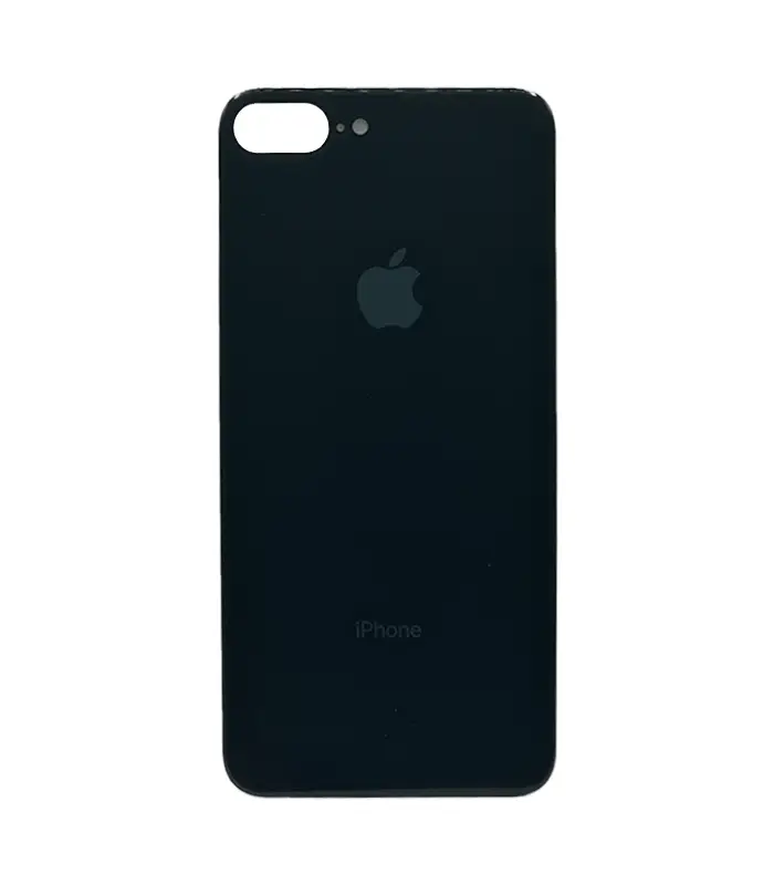 Tapa Trasera para iPhone 8 Plus Negro (Con pega) 0 Tapa Trasera para iPhone 8 Plus Negro (Con pega) - Imagen 1