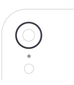 Anillo De Bisel De La Cámara Trasera para IPhone XR (Negro)