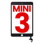 Mica Tactil Con Chip IC para IPad Mini 3 (Sin Botón De Inicio Instalado) (Aftermarket: AM Plus) (Negro)