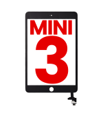 Mica Tactil Con Chip IC para IPad Mini 3 (Sin Botón De Inicio Instalado) (Aftermarket: AM Plus) (Negro)