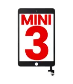 Mica Tactil Con Chip IC para IPad Mini 3 (Sin Botón De Inicio Instalado) (Aftermarket: AM Plus) (Negro)