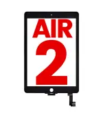 Mica Tactil LCD para IPad Air 2 (Aftermarket: AM Plus) (Se Requiere Separación De Vidrio) (Negro)