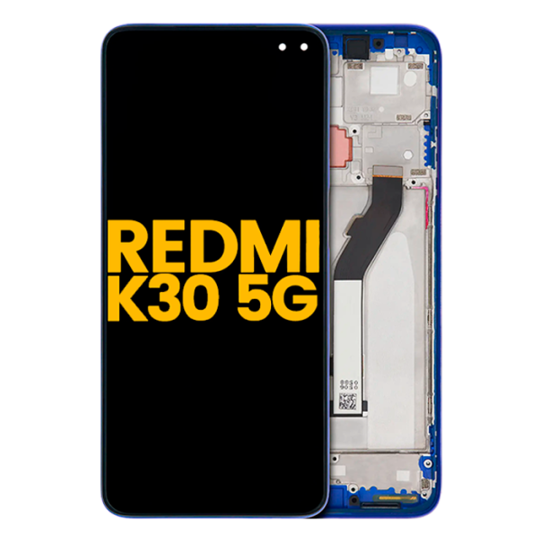 Pantalla LCD (Con Marco) para Xiaomi Redmi K30 5G (Azul)